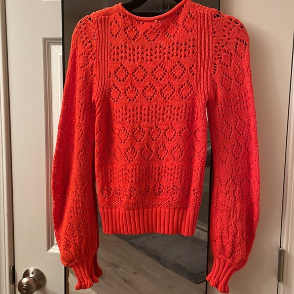 SeeByChloe knit orange sweater - Picture 2 of 3